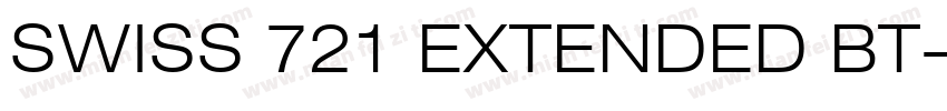 SWISS 721 EXTENDED BT字体转换